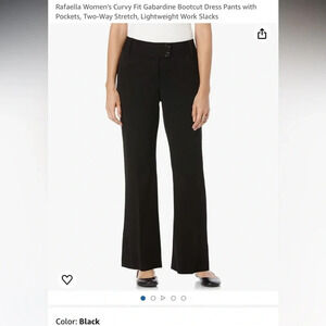 Rafael’s new with tags size 12 high rise curvy boot black dress pants